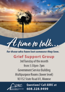 Grief Support Group @ Green County Human Services (Multi-Purpose Rooms - Lower Level) | Monroe | Wisconsin | United States