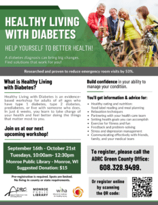 Healthy Living with Diabetes @ Monroe Public Library | Monroe | Wisconsin | United States