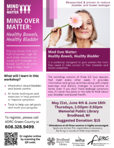 Mind Over Matter - Women's Incontinence Program @ Brodhead Memorial Public Library | Brodhead | Wisconsin | United States
