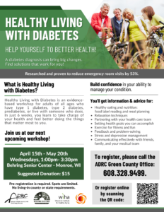 Healthy Living with Diabetes @ Behring Senior Center | Monroe | Wisconsin | United States